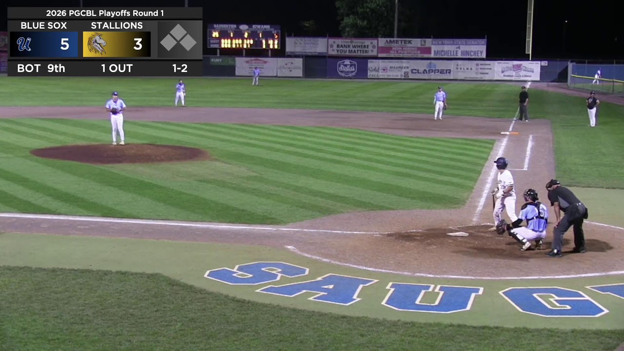 #3 Utica Blue Sox (25-18) vs #2 Saugerties Stallions (25-11) | 07/27/2026 | 1ST ROUND OF PLAYOFFS