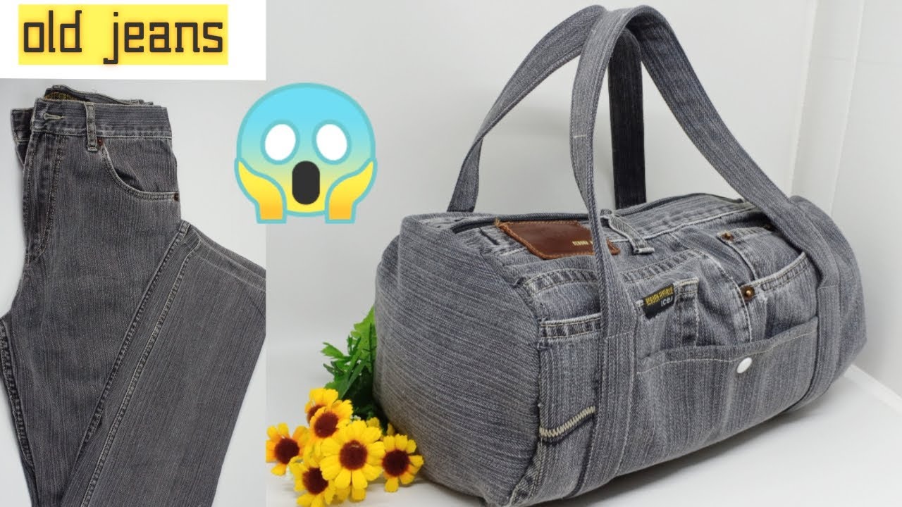DIY tote bag from old jeans | recycle old jeans | jeans recycle