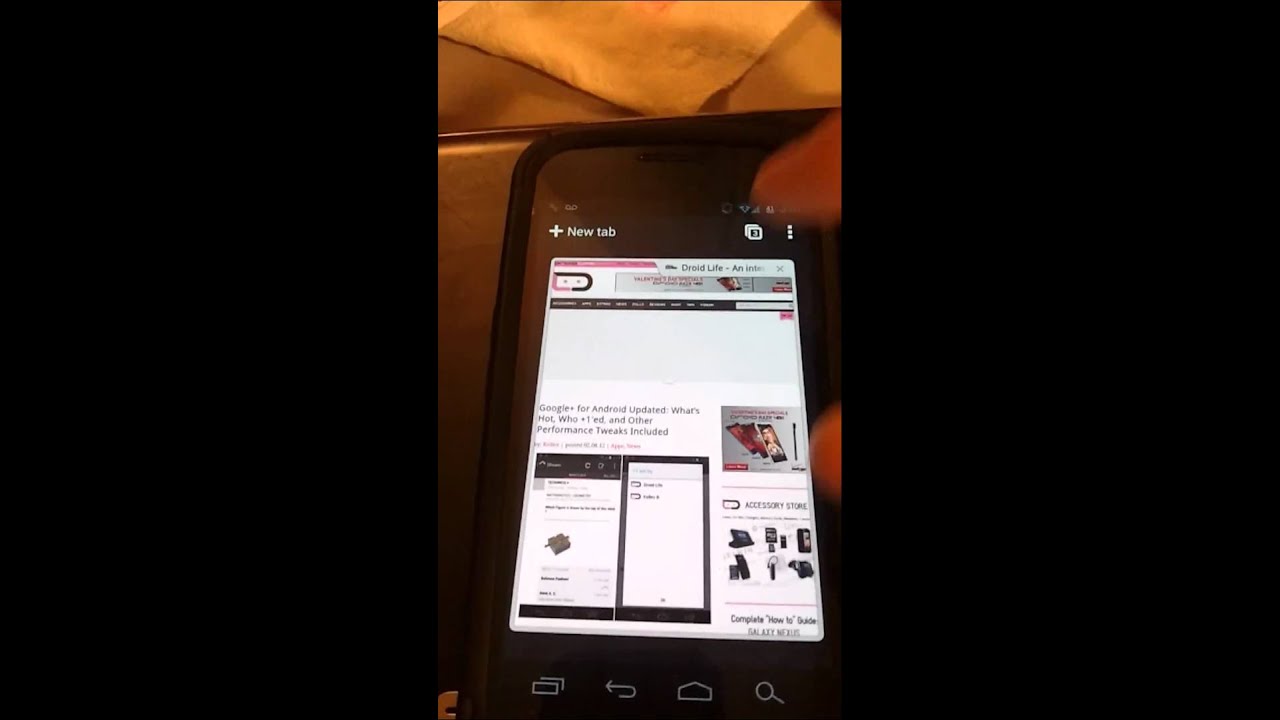 Google chrome for android beta ice cream sandwich on a galaxy nexus