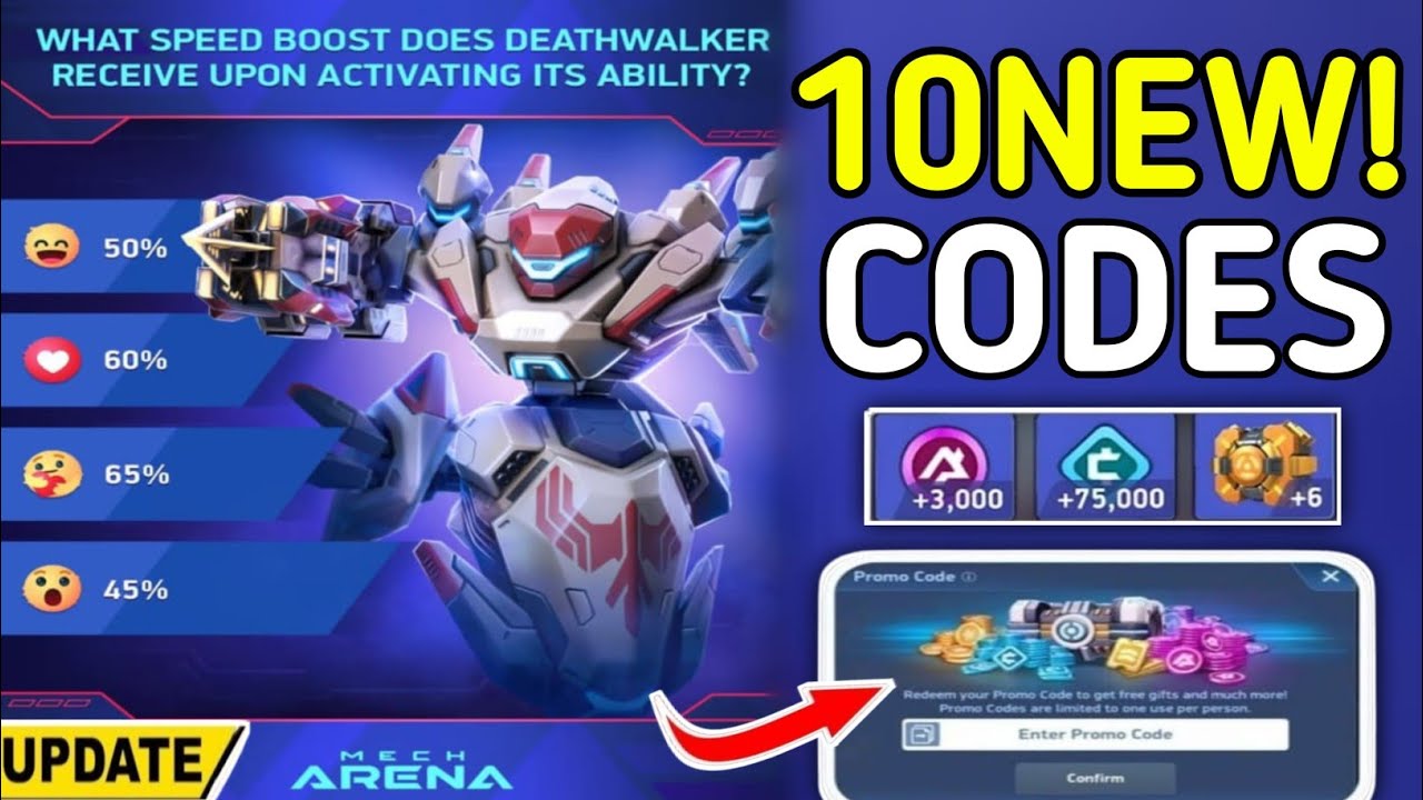 ⚠️ ЭКСКЛЮЗИВНЫЕ ⚠️ ПРОМОКОДЫ ДЛЯ MECH ARENA 2026 - ПРОМОКОДЫ ДЛЯ MECH ARENA 2026