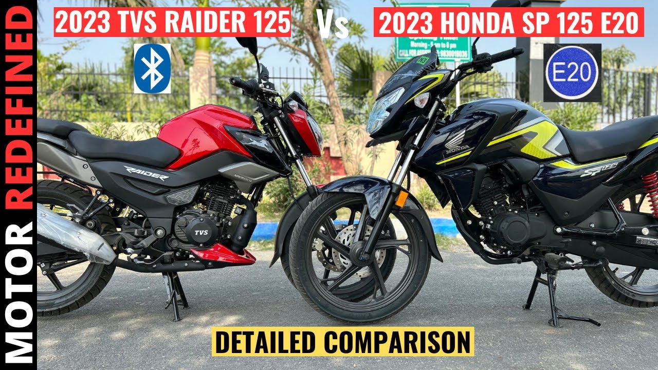 2023 Honda SP 125 OBD-2 E20 Model Vs TVS Raider 125 Comparison | Who's The Best?