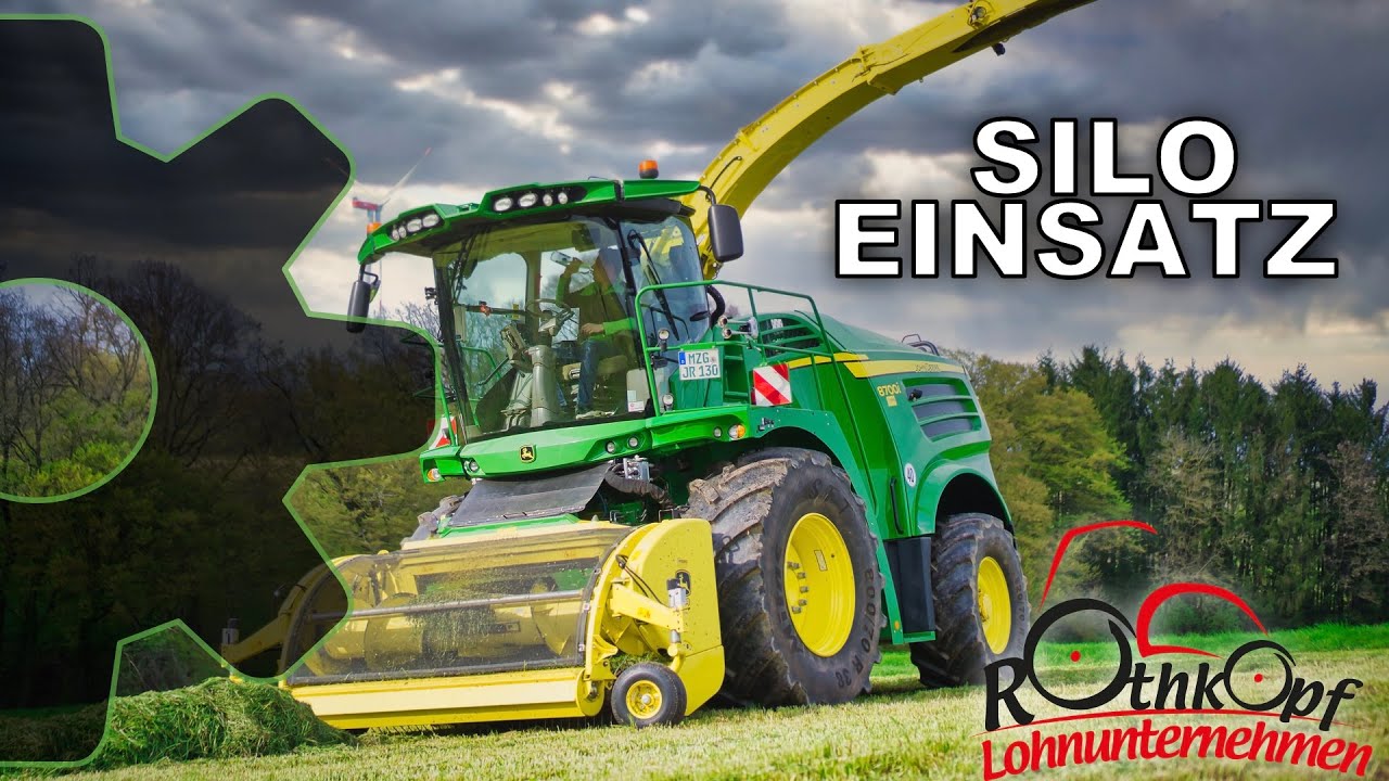 Silo Einsatz, Lohnunternehmen Rothkopf | JohnDeere 8700i #Landwirtschaft​​