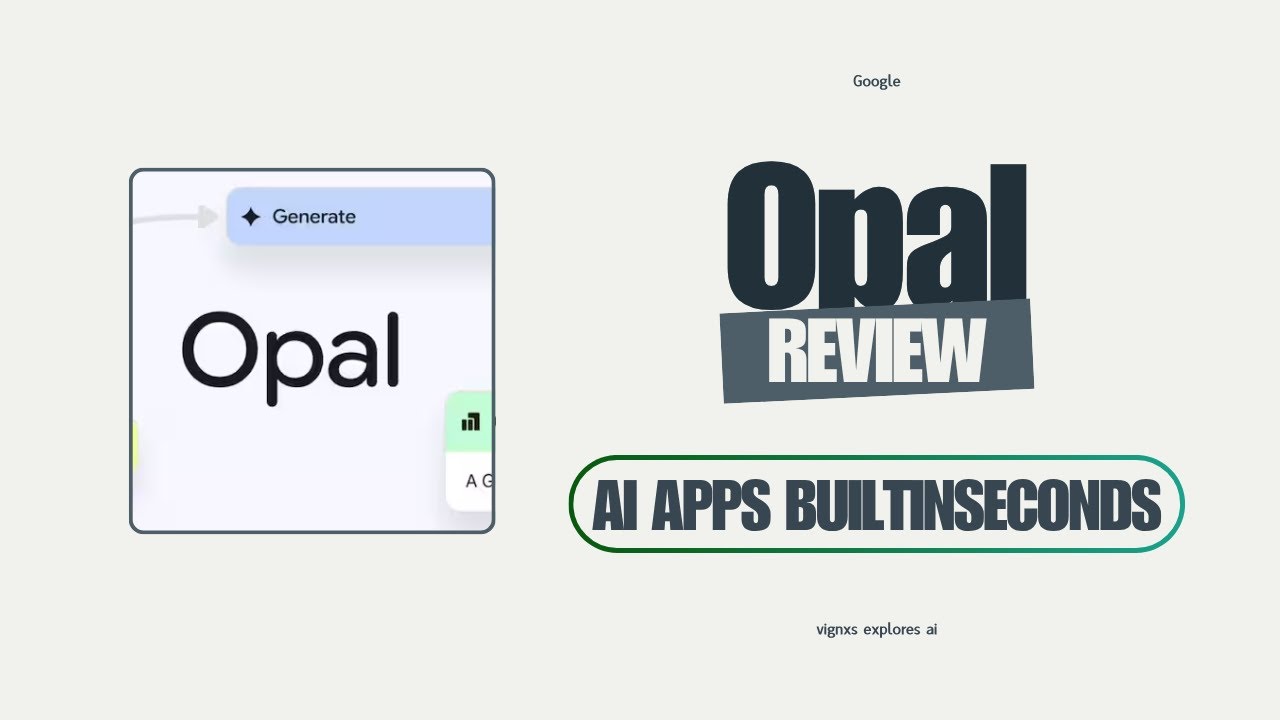 No-code tool for building ‘AI mini apps’  | Google Opal | Tamil Review | AI