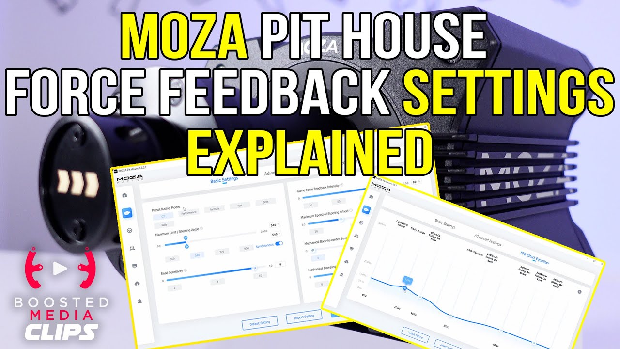 Как использовать MOZA PIT HOUSE — объяснение настроек силовой обратной связи