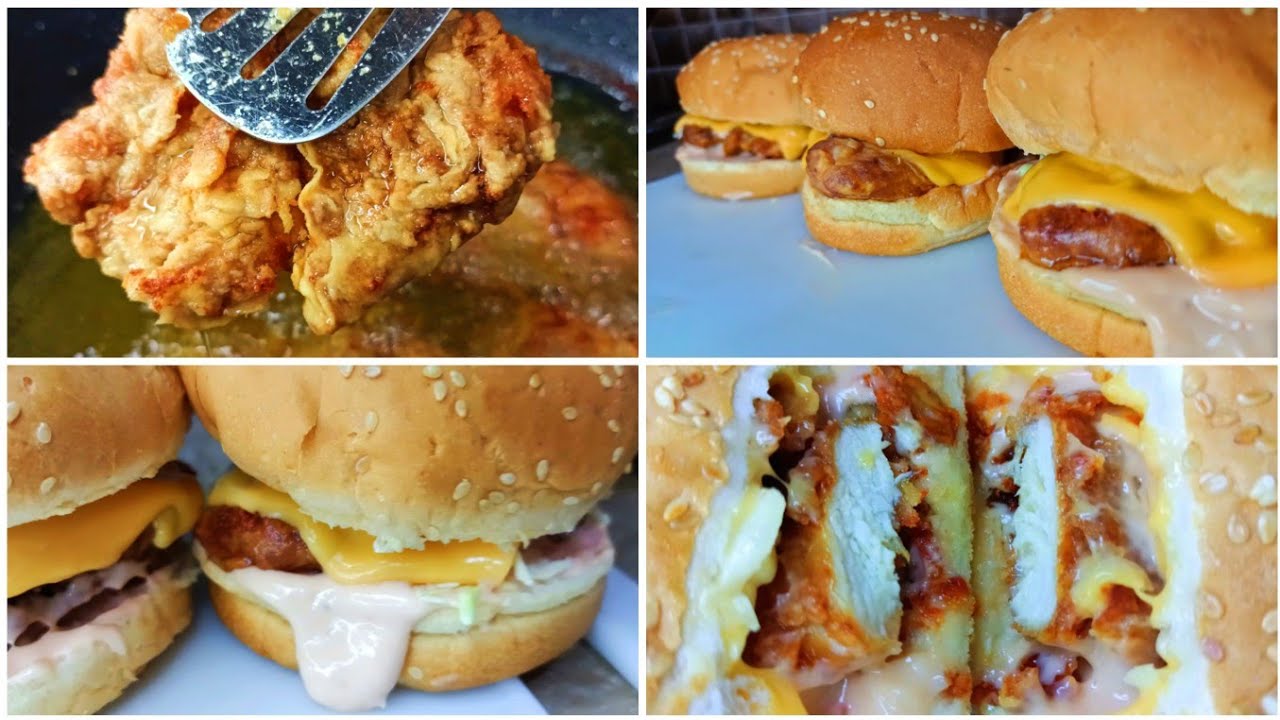 How To Make Crispy Zinger Burger at Home (Hindi/Urdu) : KFC Chicken Burger Recipe by Food & Art