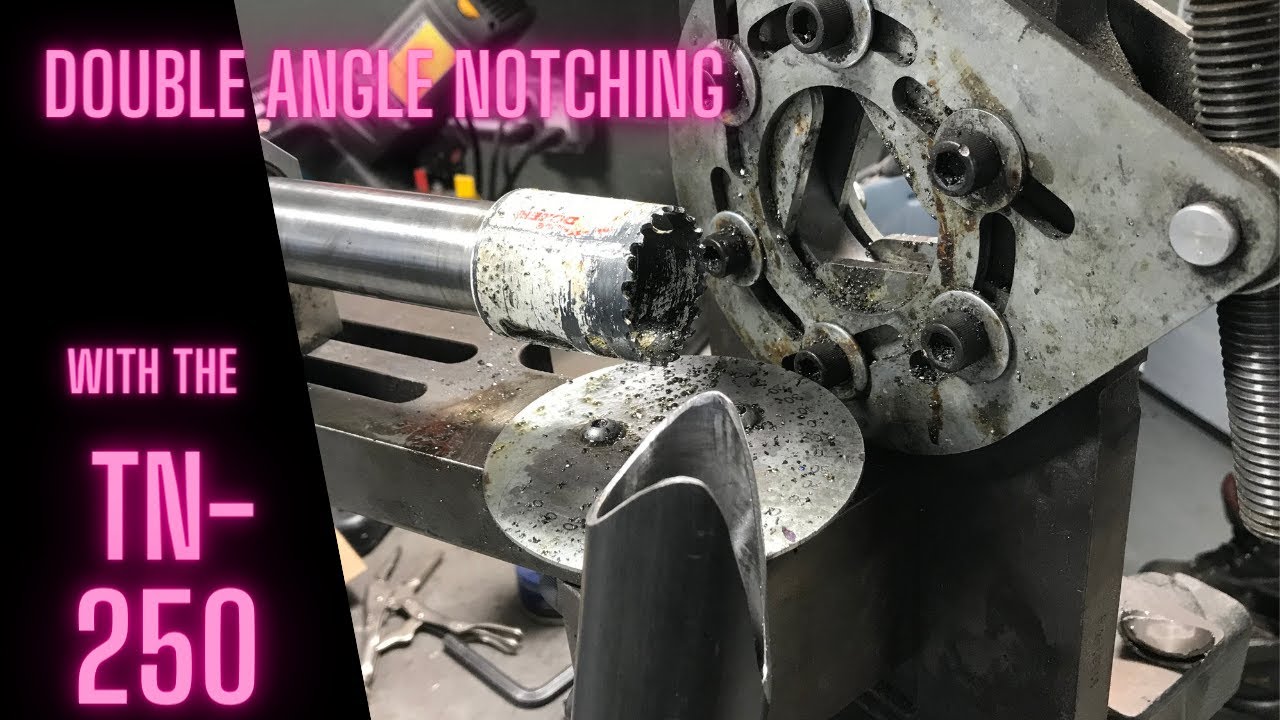 Double angle tube notching with the TN-250