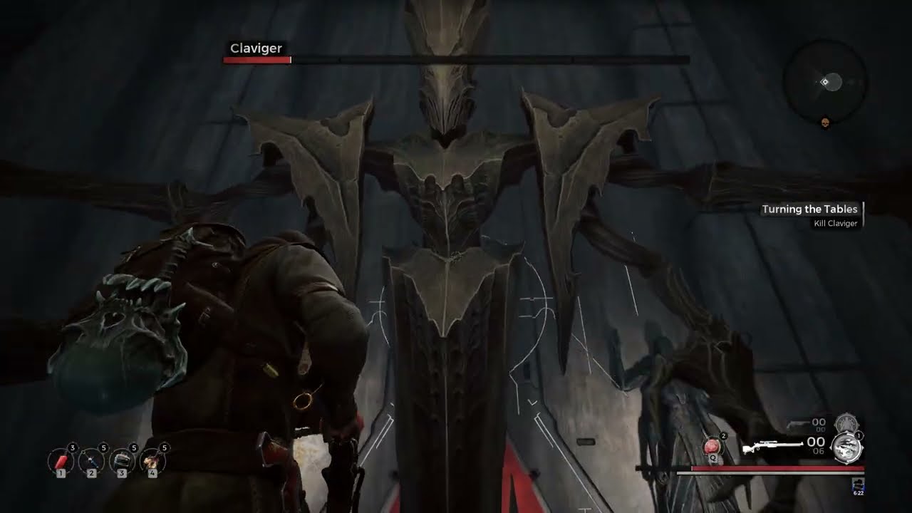 Remnant  From the Ashes Claviger full bossfight all attacks shown (prevent absorption)
