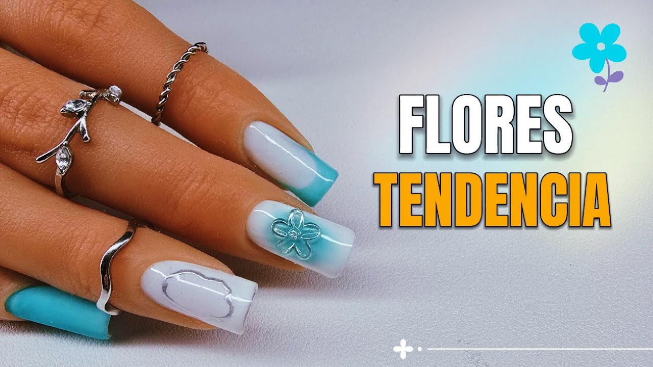 🌺Paso a Paso FLORES 3D Con GEL SOLIDO | Tendencia 🔥