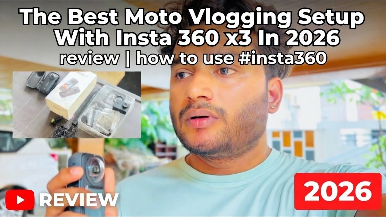 The Best Moto Vlogging Setup⚡️With Insta 360 x3 In 2026 | review | Unboxing | how to use #insta360 