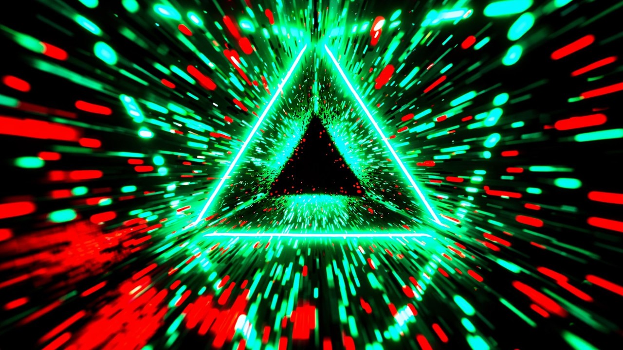 🔷 Заставка 4K – Гипнотический Неоновый Портал – Visual DJ / VJ (Без Звука)