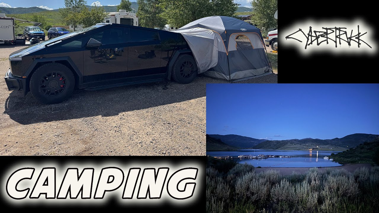 CAMPING in the CYBERTRUCK!?  NO CYBER TENT!