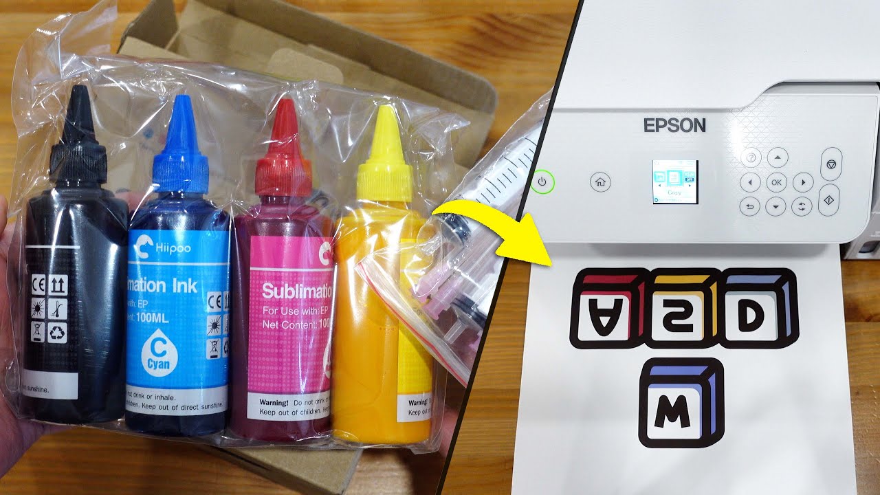 Quick Review + Setup & Print - Hiipoo Sublimation Ink for Epson Printers