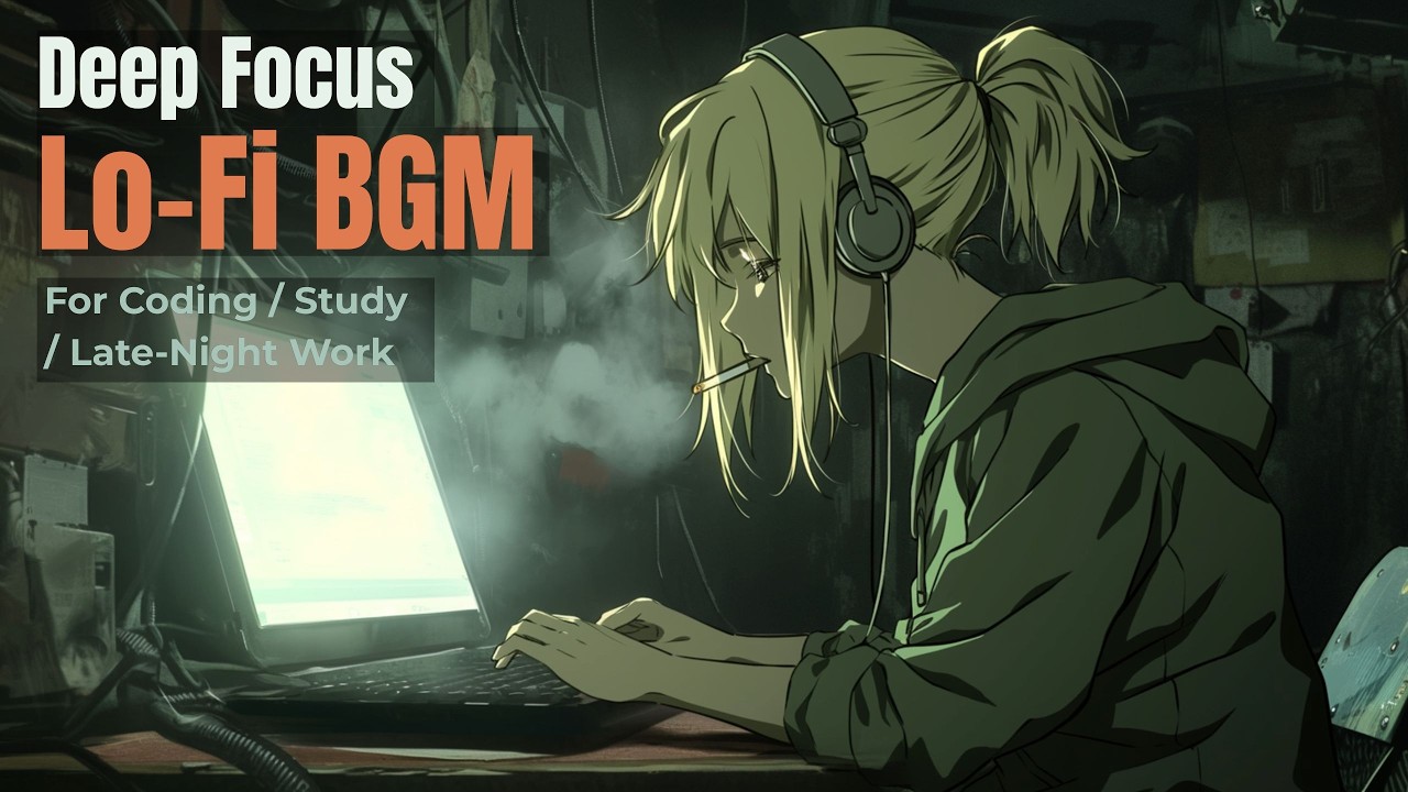 Deep Focus / Coding / Dark / Tech &ndash; Industrial Cyberpunk Coding BGM
