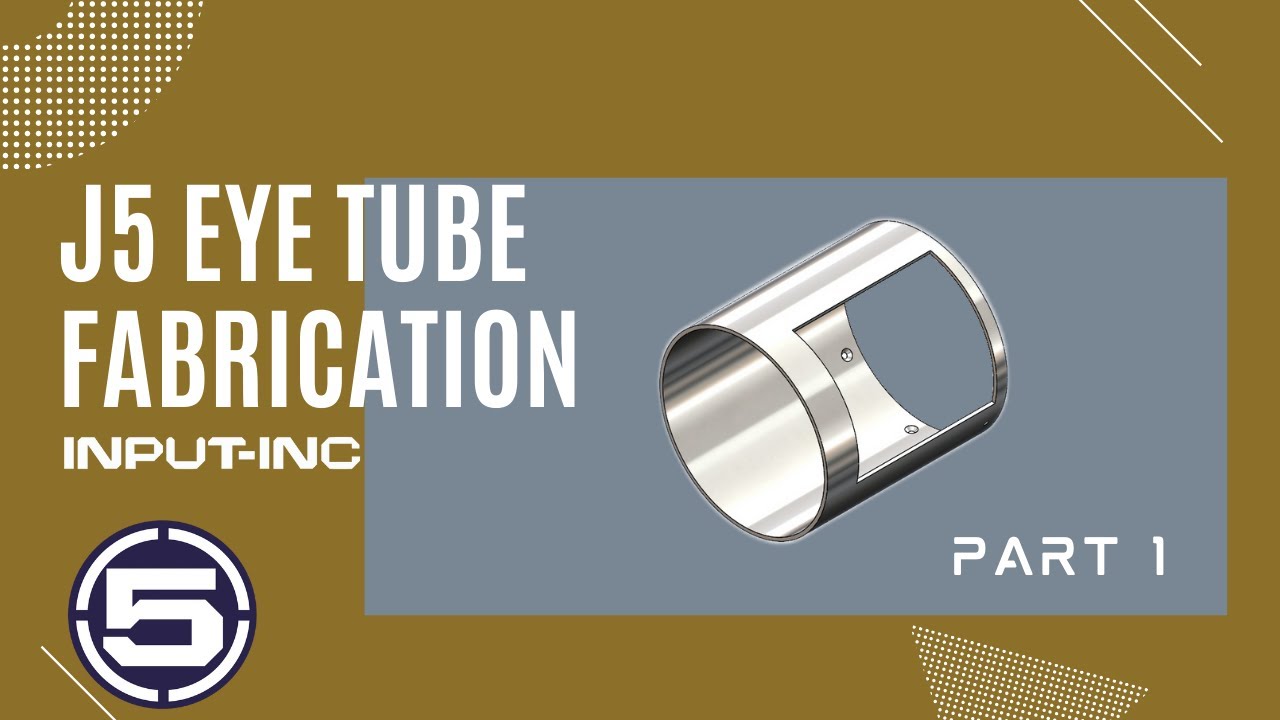 J5 Eye Tube Fabrication - Rough cutting Eye Tube Stock