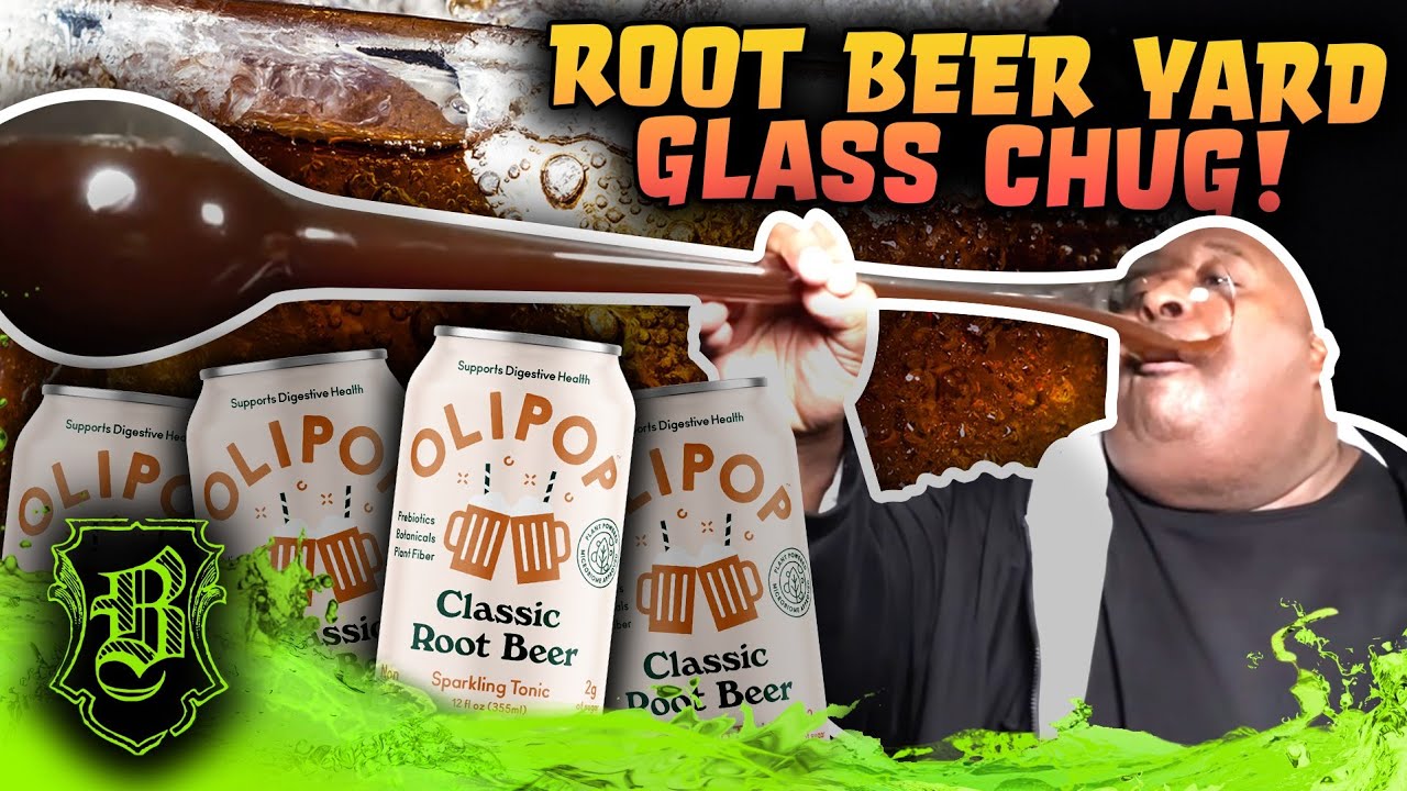 Root Beer Chug in the Yard Glass Boba Badlands Style!!!