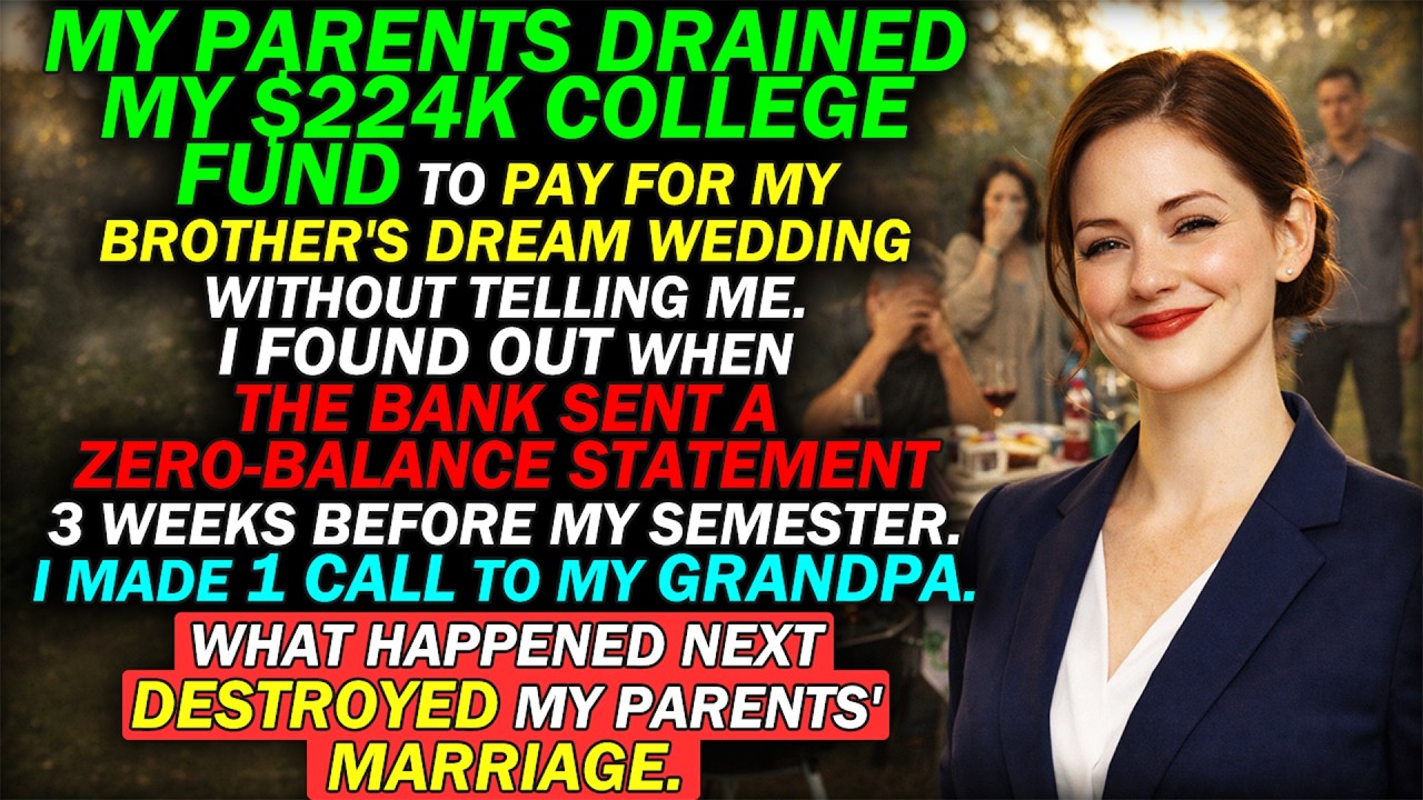 My Parents Drained My $224K College Fund for Brother's Wedding &mdash; I Called Grandma