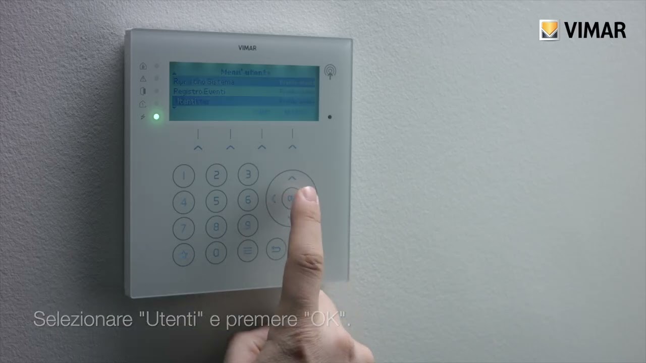 By-alarm Plus: configurazione mediante tastiera con transponder di alcuni parametri