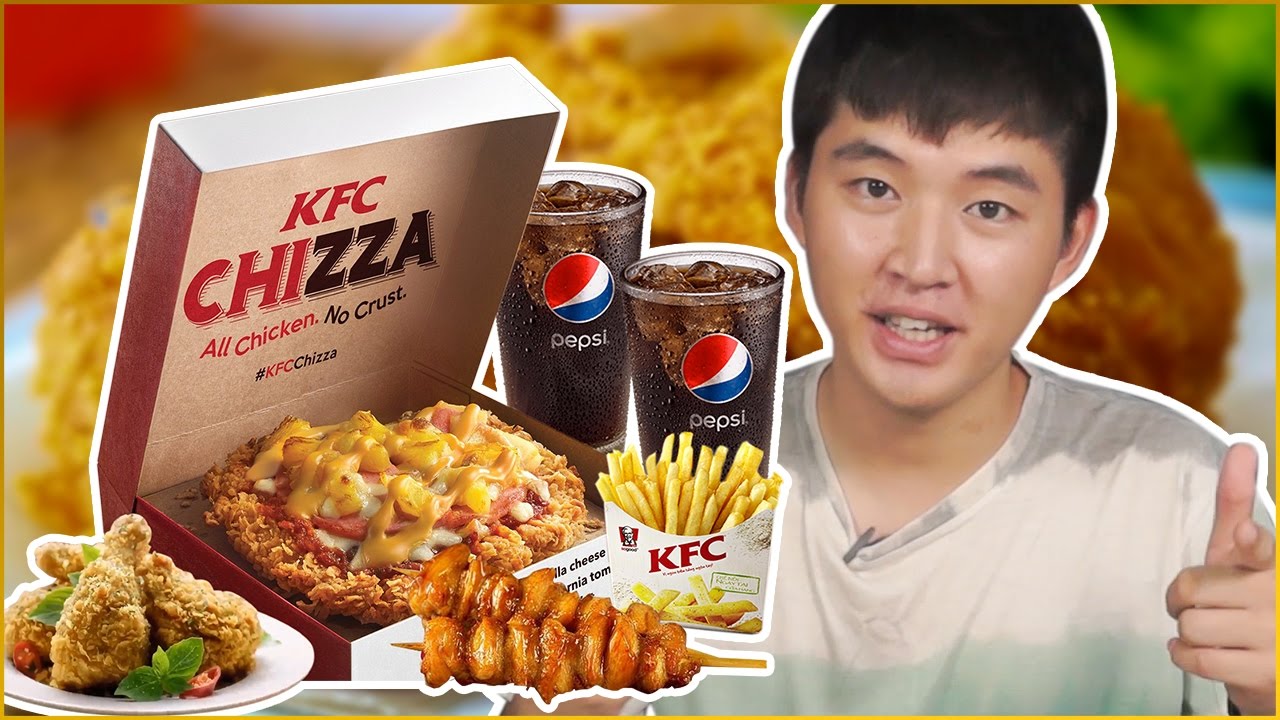 CHIZZA KFC - Món mới tại KFC có ngon không ? Woossi review gà KFC