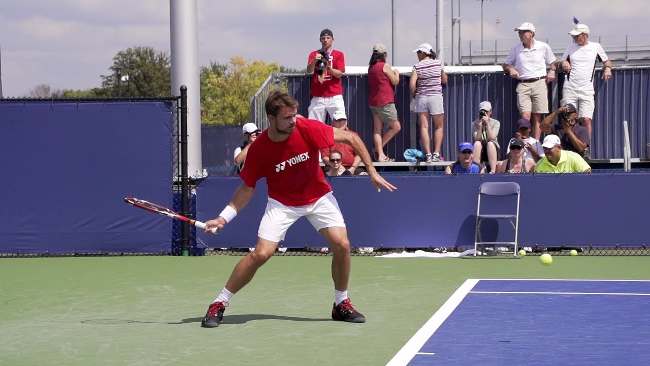 Stanislas Wawrinka Forehand In Super Slow Motion - 2013 Cincinnati Open