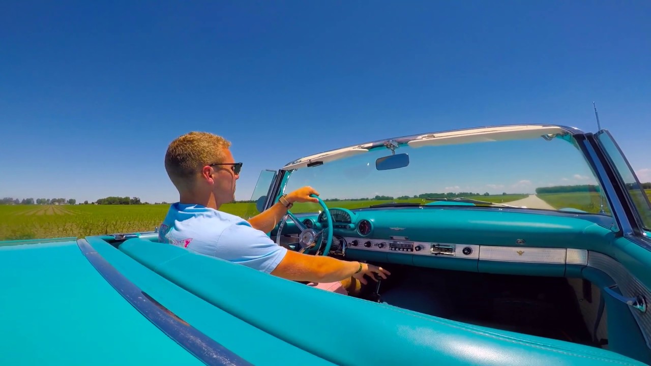 Cruising in Grandpas 1956 Thunderbird
