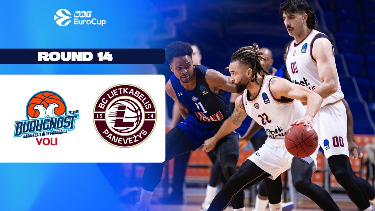 Buducnost VOLI Podgorica - Lietkabelis Panevezys | Round 14 | EuroCup Basketball 2025-26