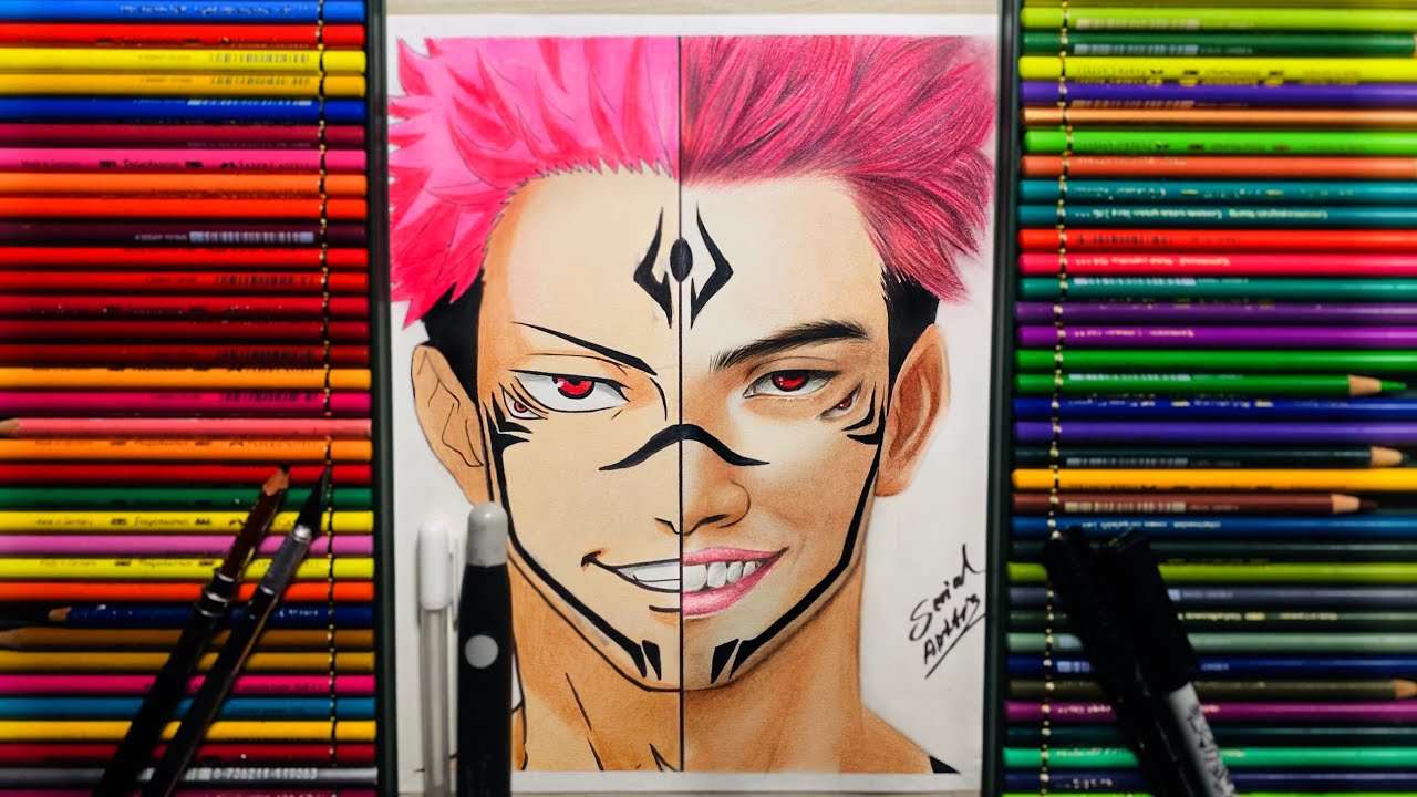Drawing 👌Ryomen Sukuna  /serial artist/😱