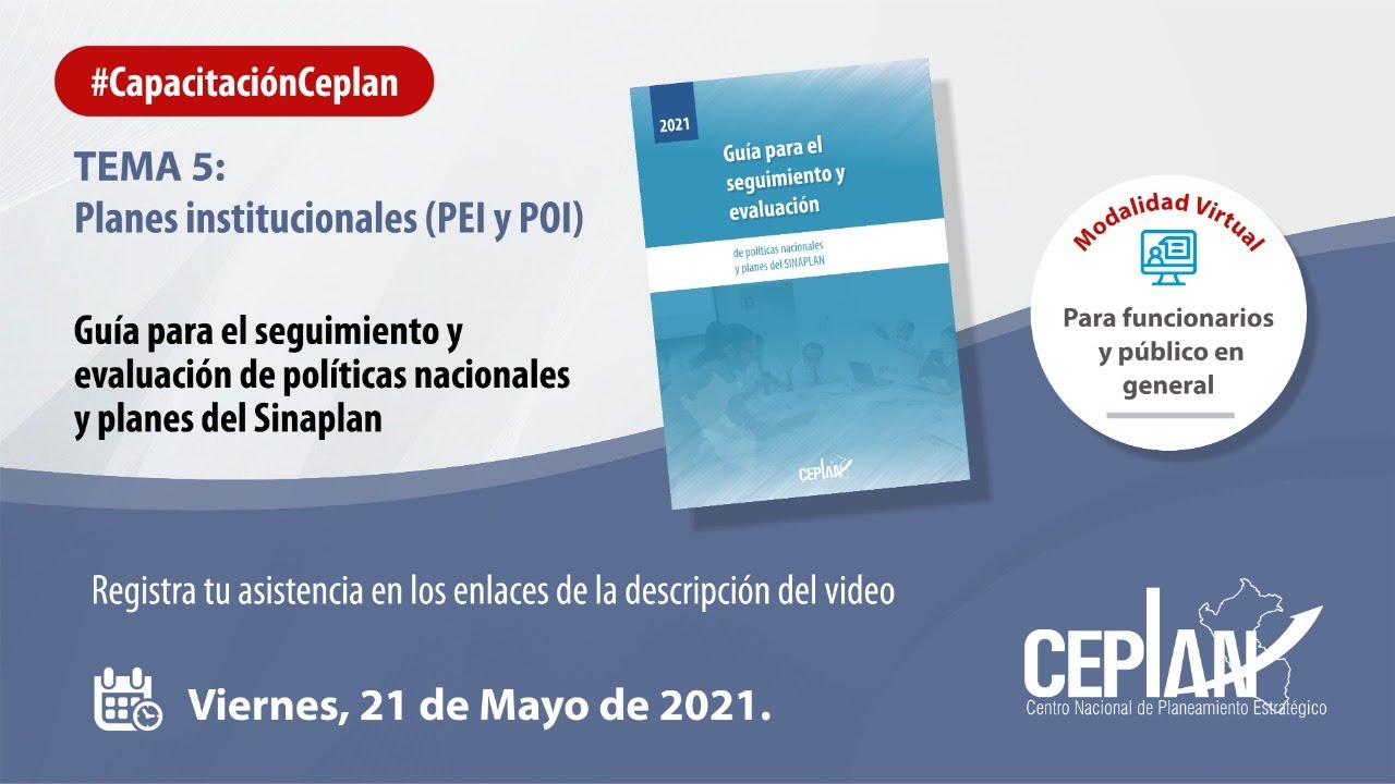 Tema 5: Planes institucionales (PEI y POI) 📘 Guía para el seguimiento y evaluación