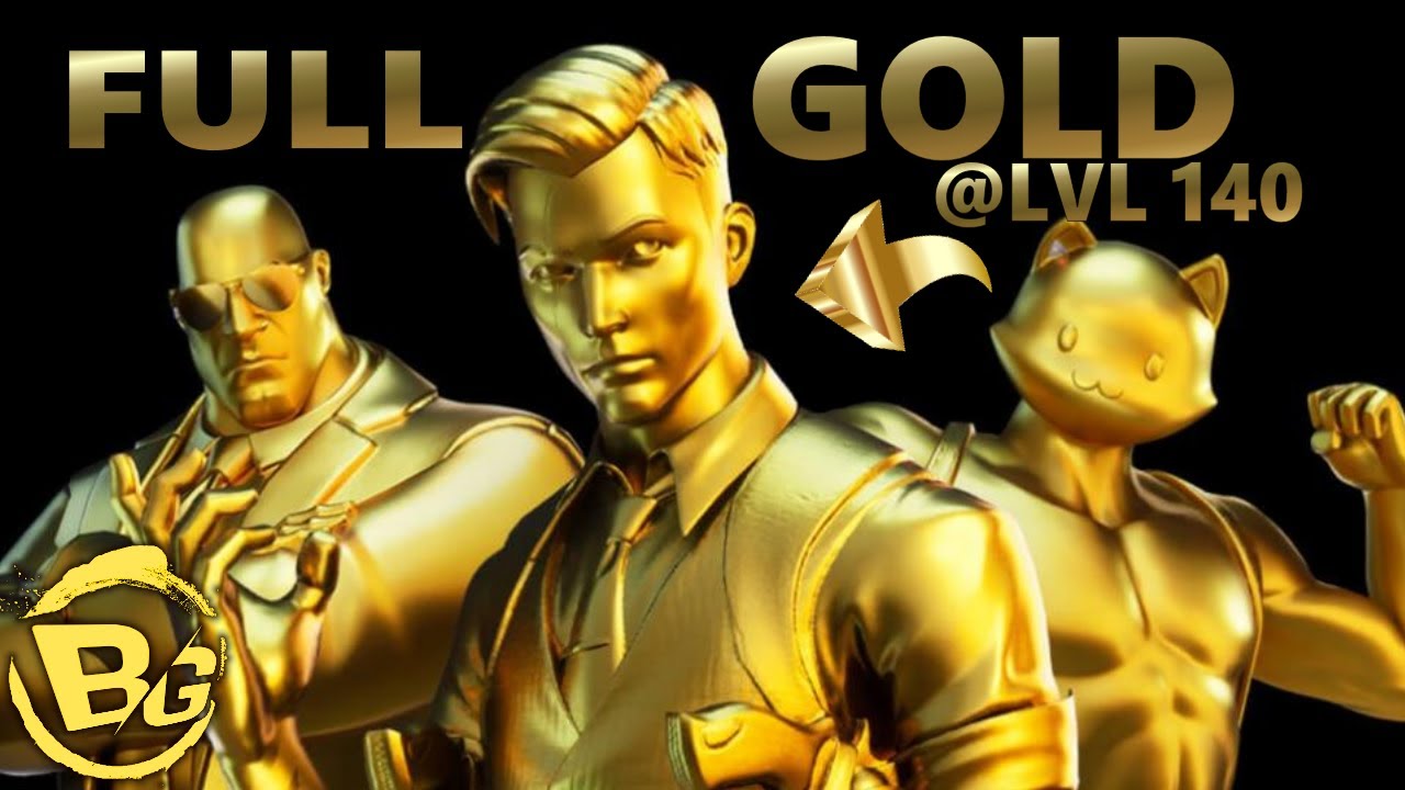 Fortnite FULL GOLD MIDAS Gameplay!