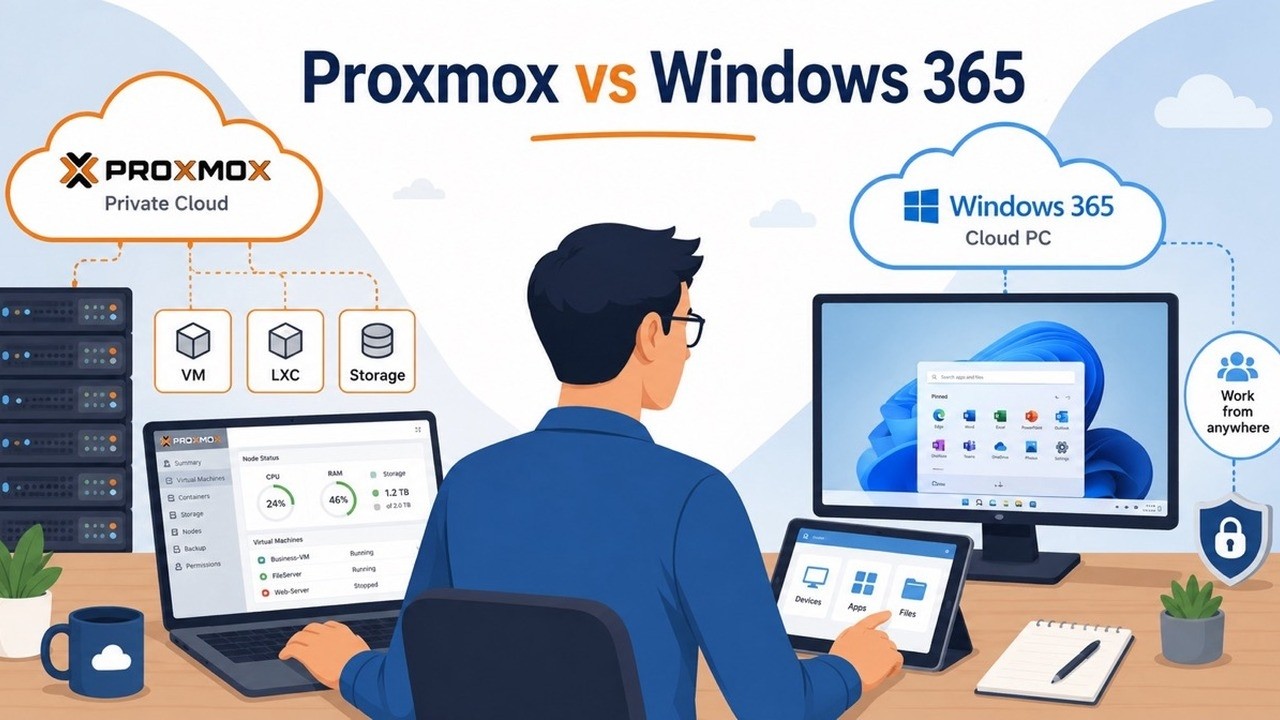 Build Your Own Cloud PC (Proxmox) vs. Buy (Windows 365) in 2026