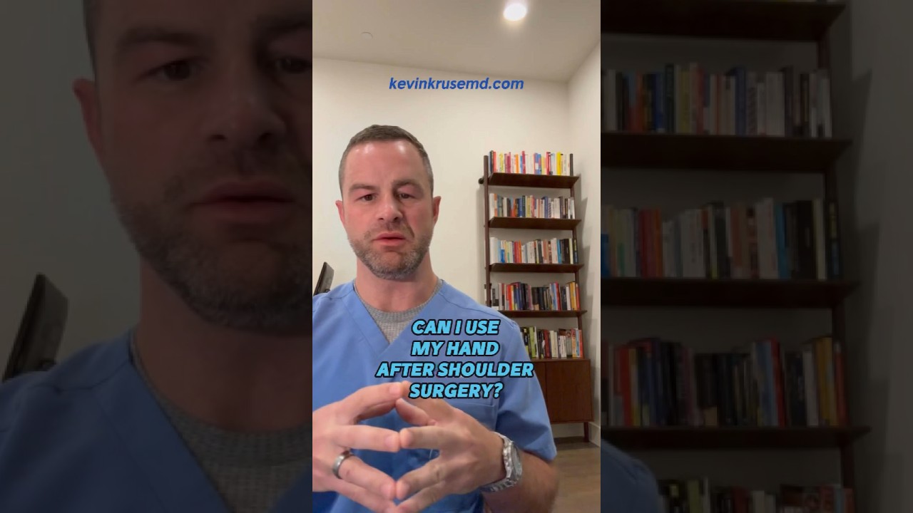 Can I Use My Hand After Shoulder Surgery #shouldersurgery #orthopaedicsurgeon