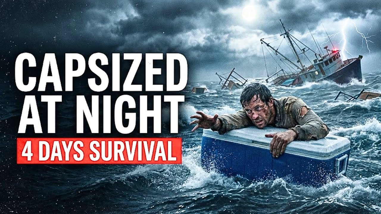 Capsized at Night: 4 Days Survival Clinging to a Cooler After Fishing Boat Sinks