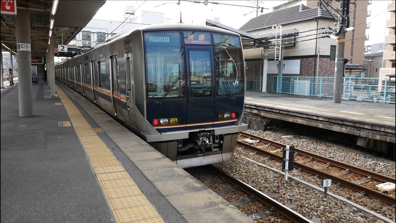 JR西日本 快速 東西線・学研都市線(片町線)経由 （321系運行） 超広角車窓 進行左側 塚口～木津