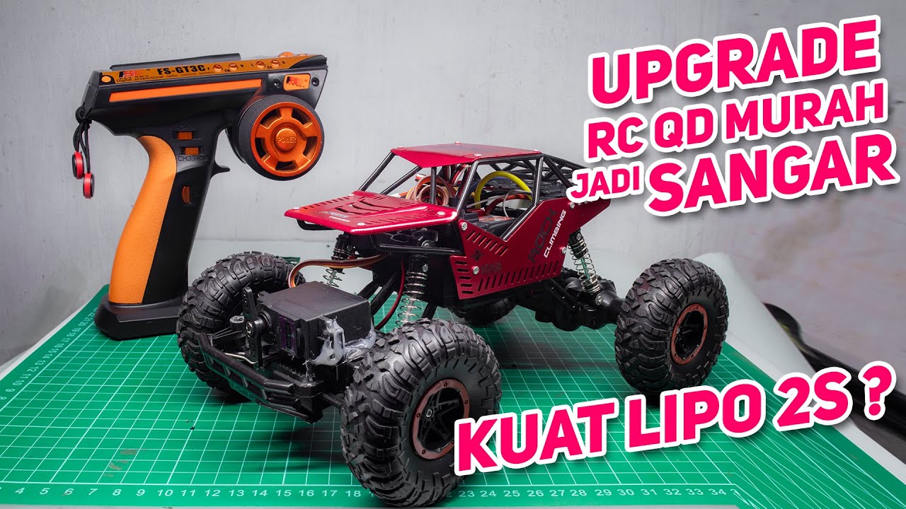 Upgrade RC QD Crawler Murah Menjadi RC Propo ! Remot Flysky FS GT3c Halus Banget