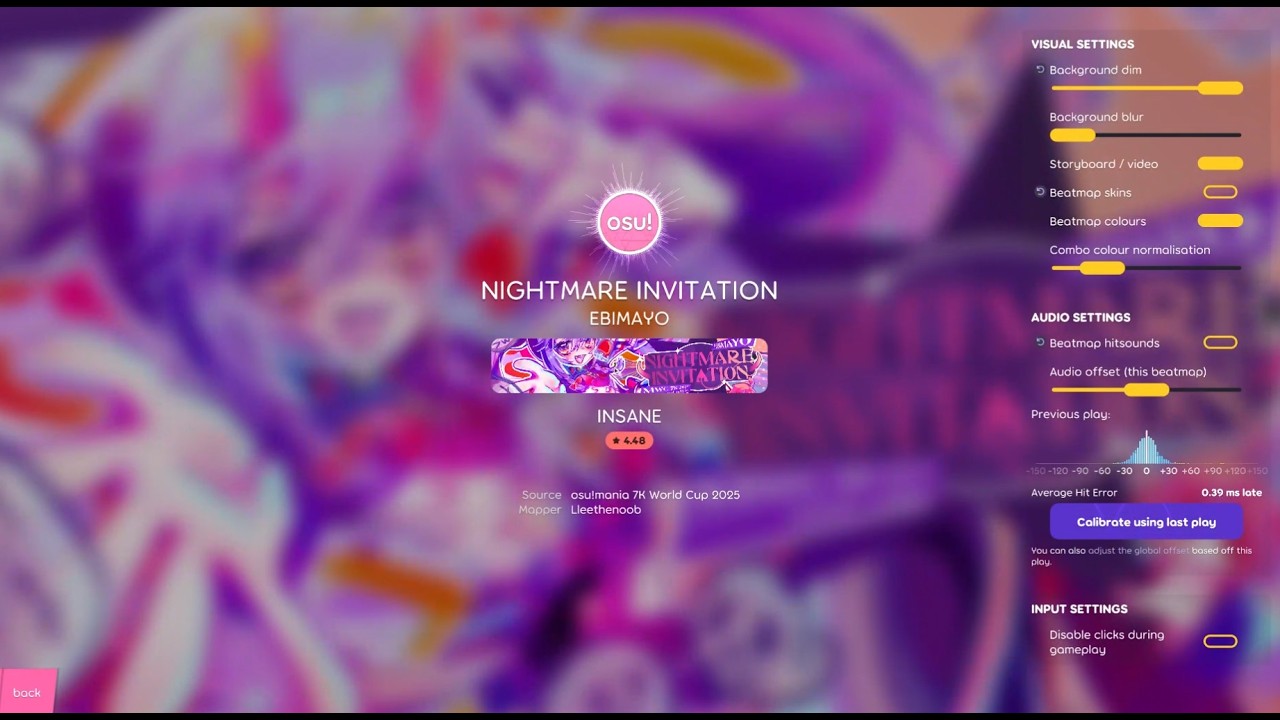 osu!mania | EBIMAYO - NIGHTMARE INVITATION 4.48* INSANE