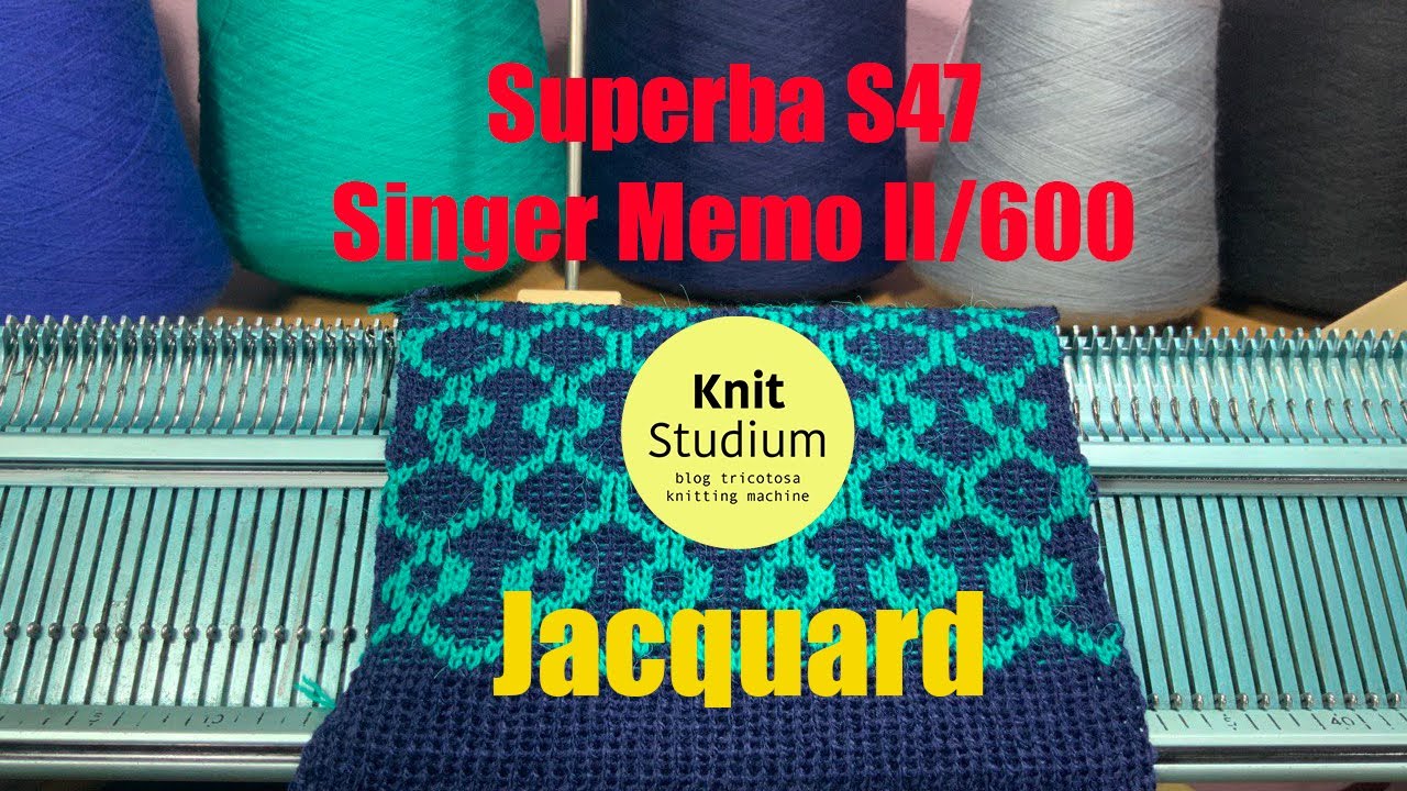 Superba S47 & Singer MemoII/600: Double Jacquard Doble