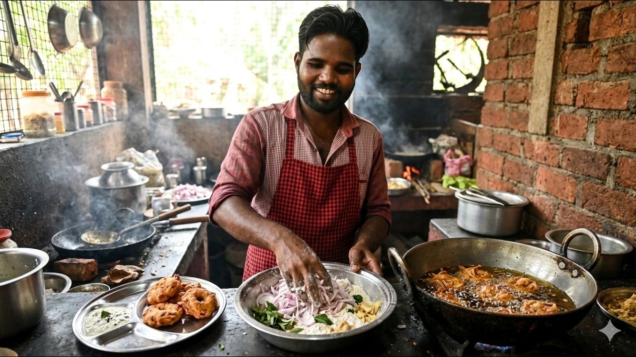 ഒരു ഉള്ളിവട ഉണ്ടാക്കൽ അപാരത..... 🥯👀