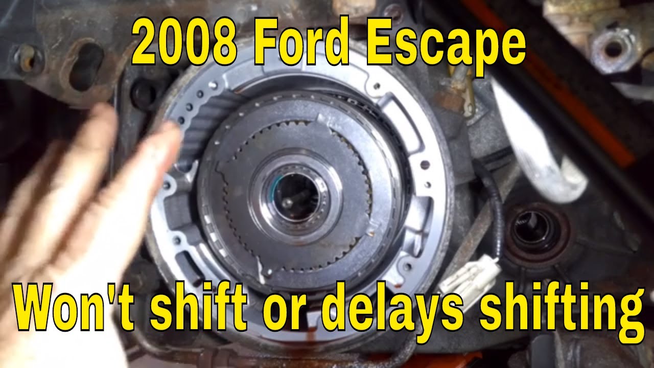 2008 Ford Escape transmission wont shift until 4k rpm or higher