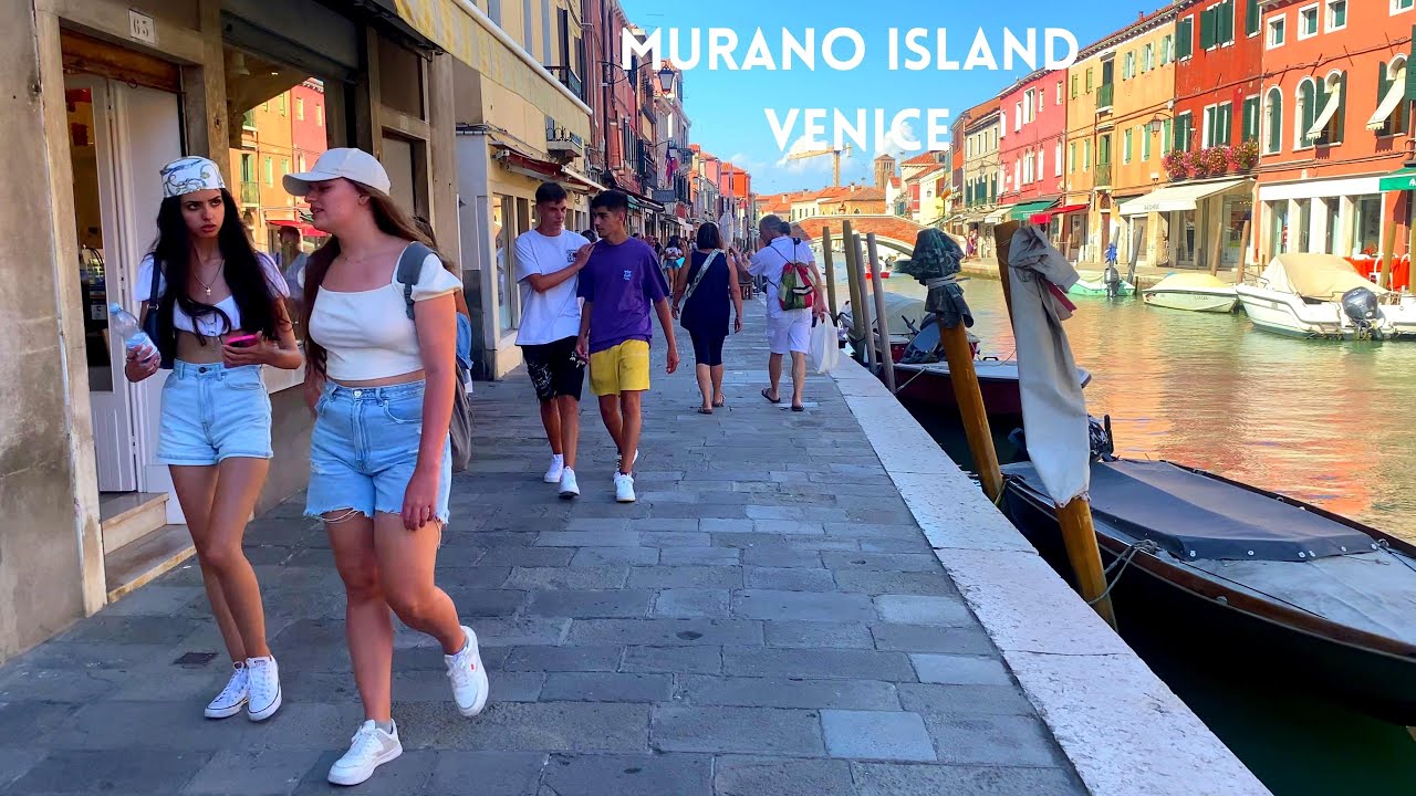 Beautiful Murano Island Tour 4K- Venice