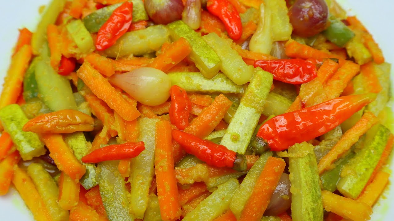 RESEP ACAR KUNING TIMUN WORTEL YANG ENAK DAN LEZAT