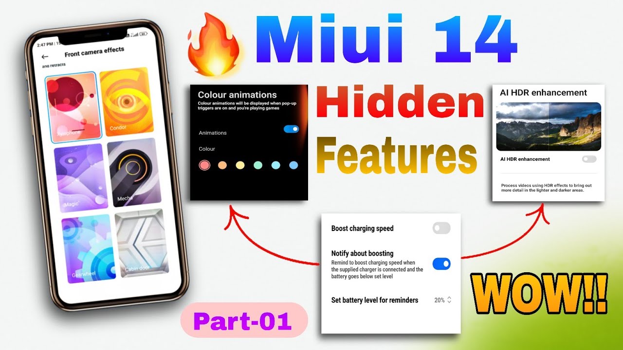 MIUI 14 Secret Settings🤫- Exploring Hidden Features and Settings of MIUI 14🔥🔥 | Part-01