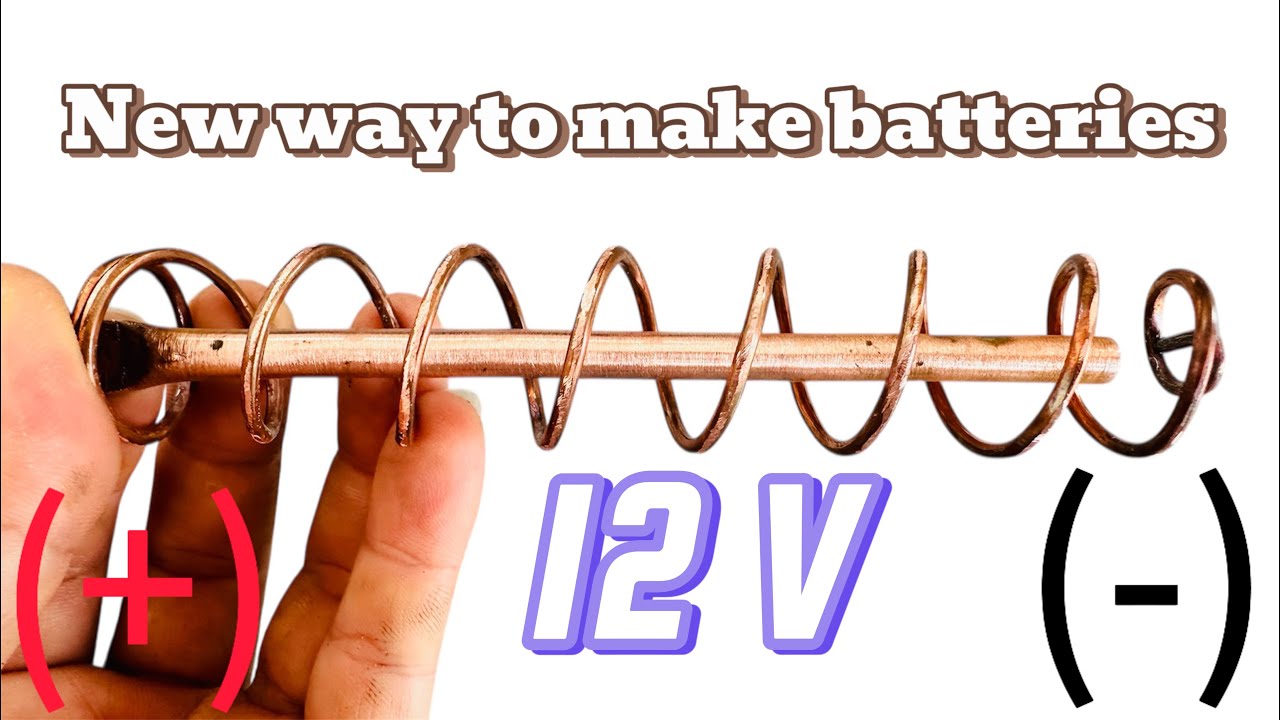 Make A 12V Battery This New Way