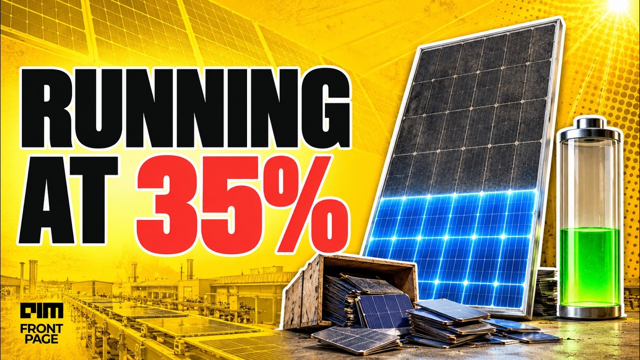 Indian Solar Factories Have 233 GW Of Capacity And Run At Just 35% To 40%