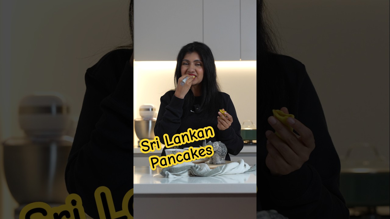 Sri Lankan version of pancakes #food #recipe #srilankanfood