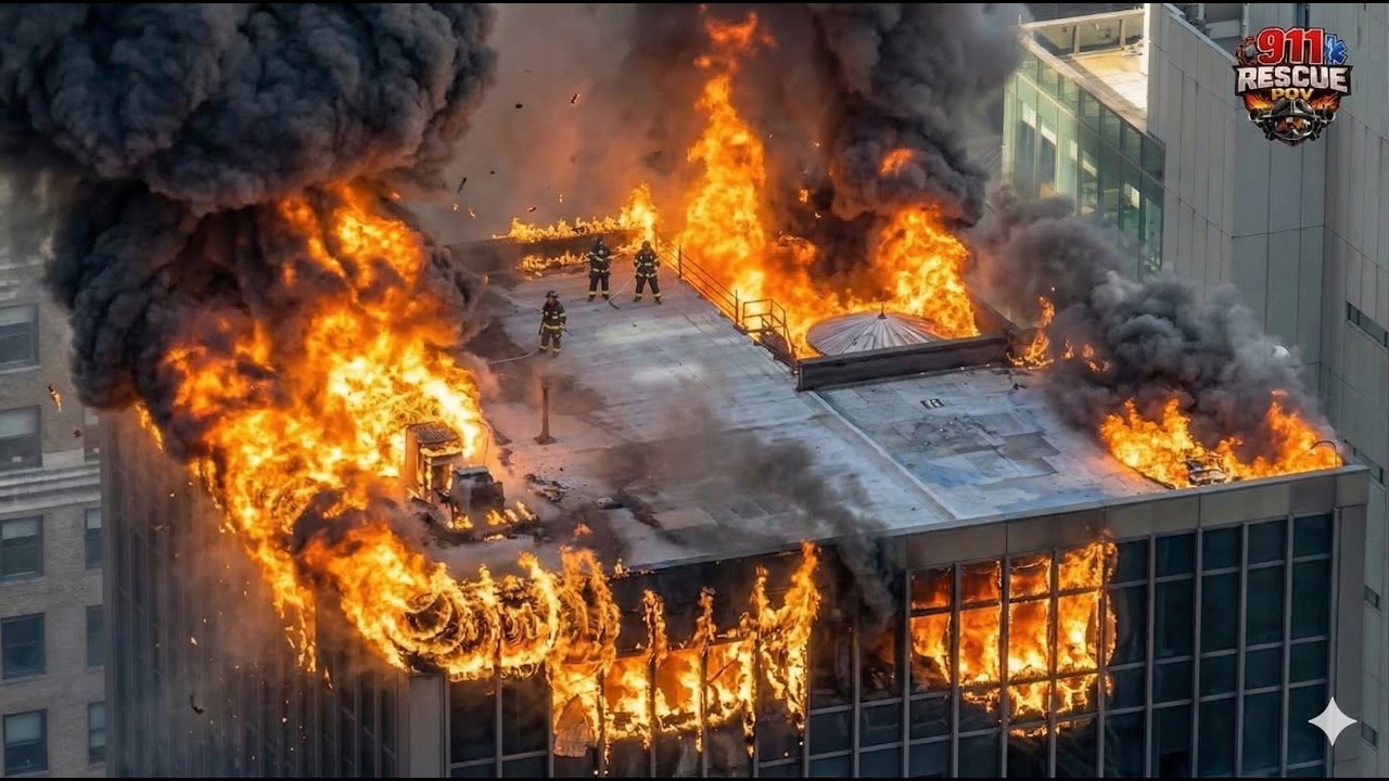 12 Shocking High Rise Fires and Firefighter Rescue Operations | Firefighter Helmet Cam POV!