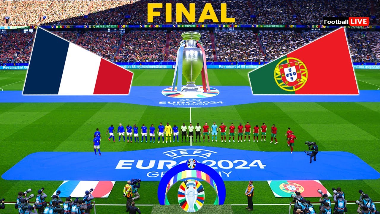 France Vs Portugal - Final UEFA Euro 2024 | Full Match All Goals | Ronaldo vs Mbappe | PES Realistic