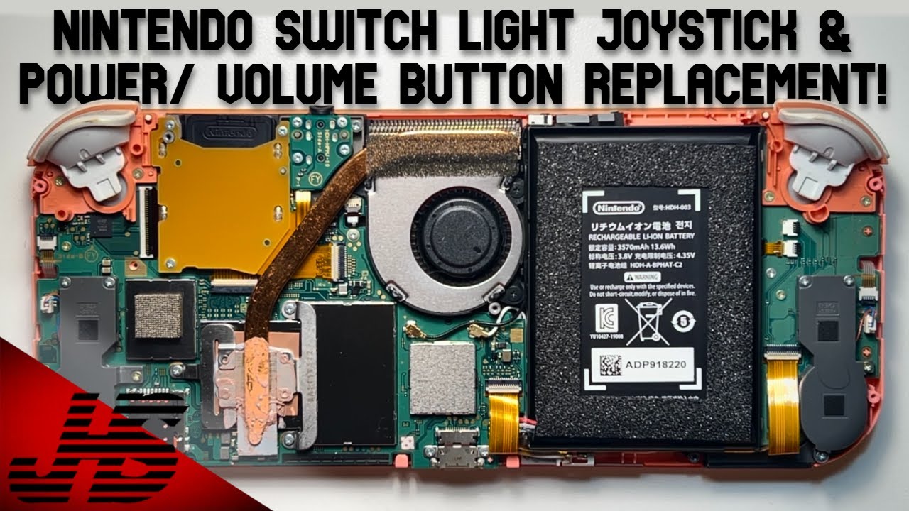 [Tutorial] Nintendo Switch Lite Joystick & Power/ Volume Button Replacement.