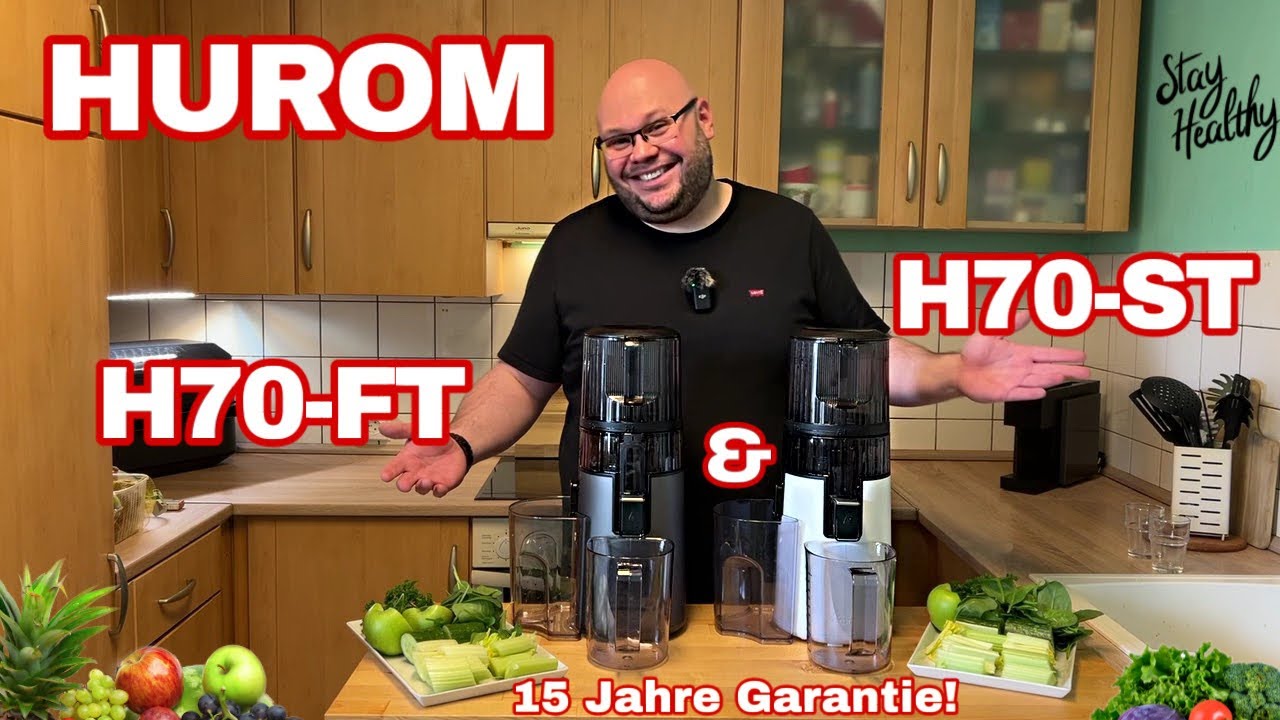 HUROM H70-ST und H70-FT Slow Juicer Vergleich Test der Entsafter mit 15 Jahren Garantie