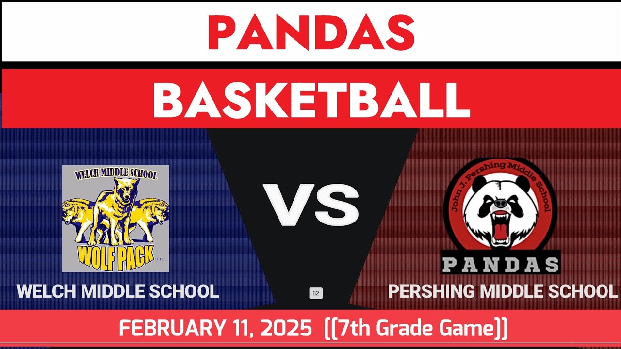 Pershing vs. Welch | 7th Grade Middle School Basketball | February 11, 2025