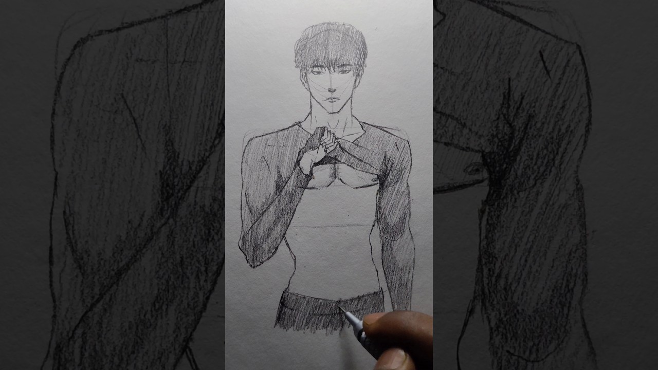 How to Draw Anime Abs | Easy Six Pack Tutorial #shorts