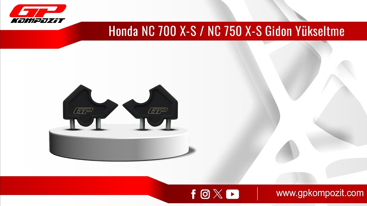 GP Kompozit Honda NC 700 X-S / NC 750 X-S Uyumlu Gidon Yükseltme Montajı
